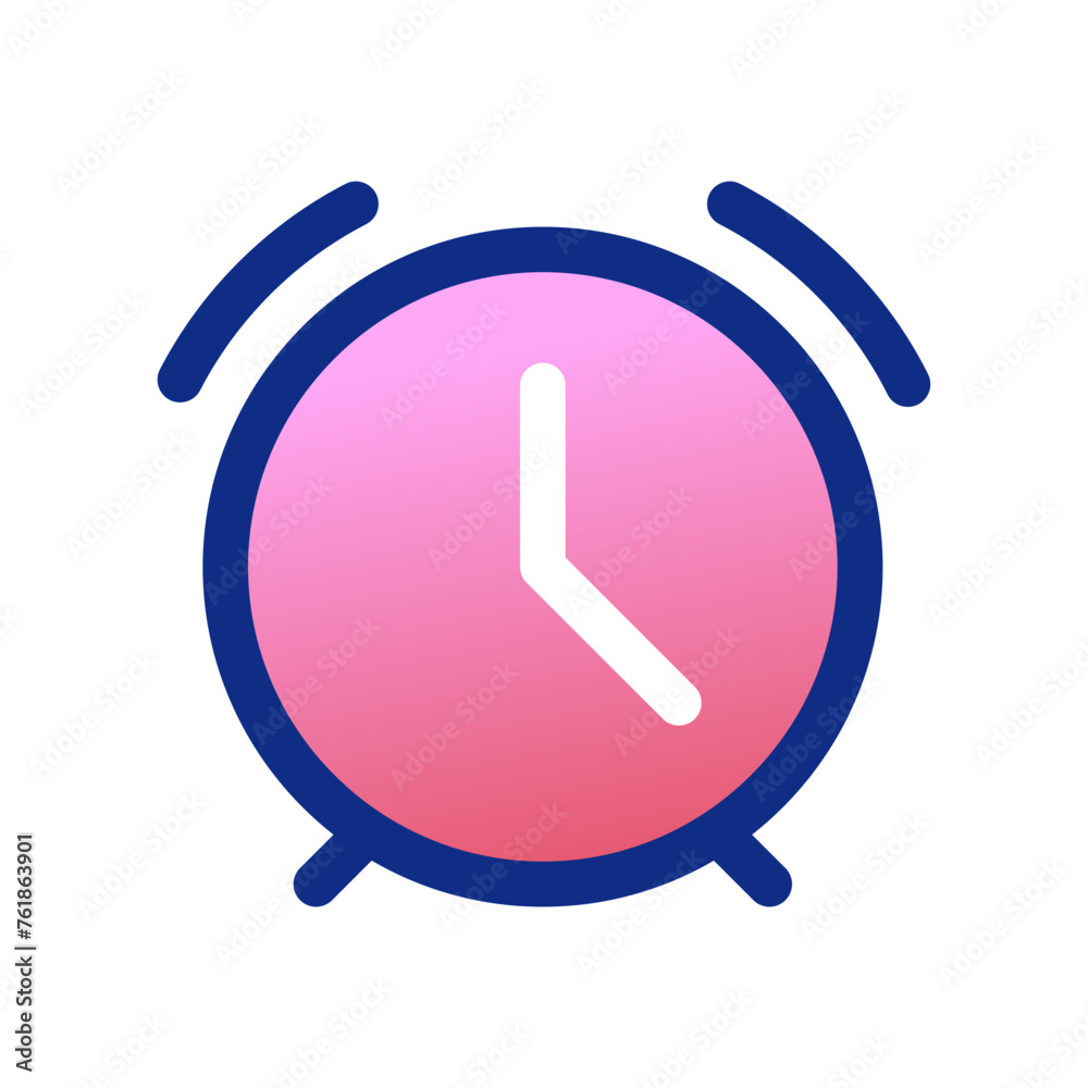 Editable vector alarm clock icon. Part of a big icon set family. Perfect for web and app interfaces, presentations, infographics, etc Editable vector alarm clock icon. Part of a big icon set family. Perfect for web and app interfaces, presentations, infographics, etc