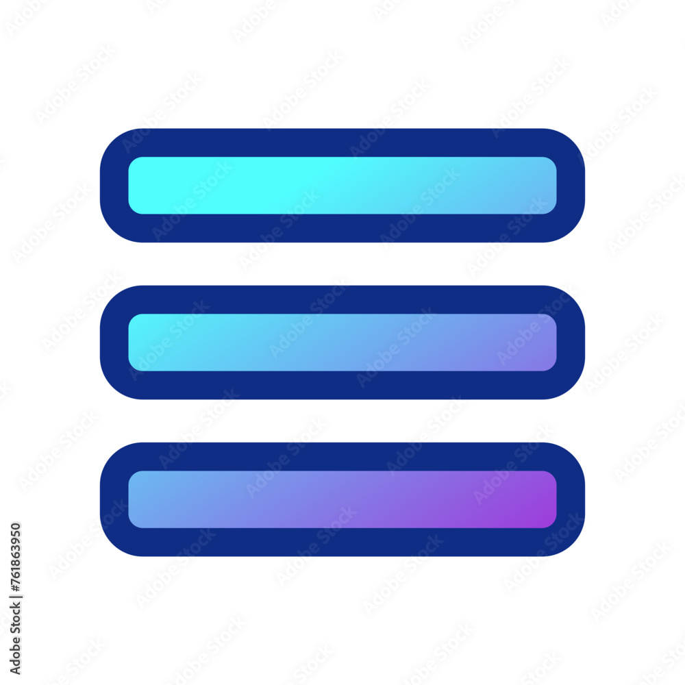 Editable vector row, list, menu icon. Part of a big icon set family. Perfect for web and app interfaces, presentations, infographics, etc Editable vector row, list, menu icon. Part of a big icon set family. Perfect for web and app interfaces, presentations, infographics, etc