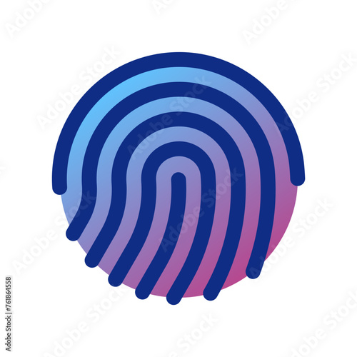 Editable vector fingerprint scan icon. Part of a big icon set family. Perfect for web and app interfaces, presentations, infographics, etc