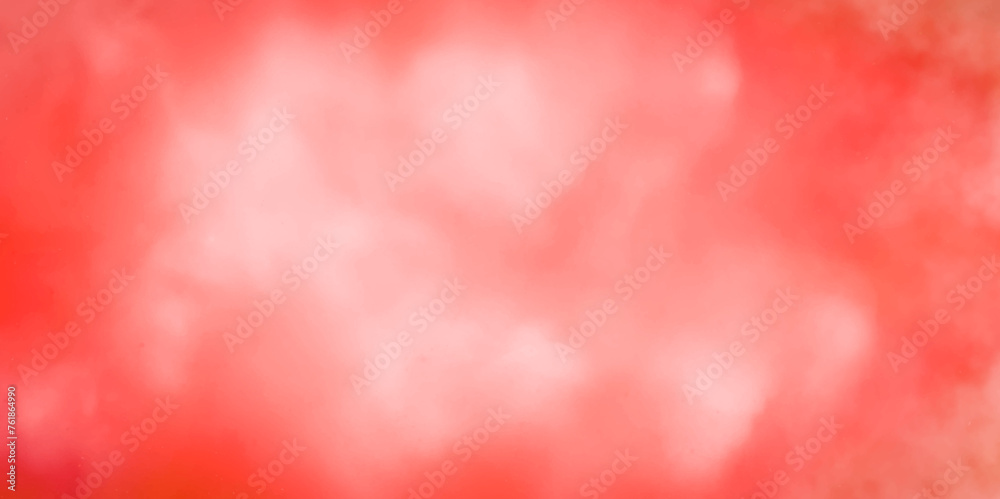 Watercolor soft focus background. Soft pastel pink and red watercolor background painted on white paper texture.