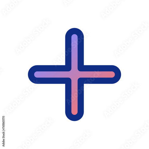 Vector plus positive add mark icon. Black, white background. Perfect for app and web interfaces, infographics, presentations, marketing, etc.