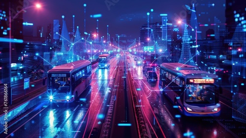 AI for enhancing public transport efficiency photo
