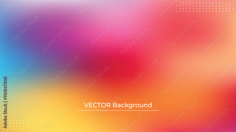 Smooth and blurry colorful gradient mesh background. Modern bright rainbow colors. Easy editable soft colored vector banner template. Premium quality Smooth and blurry colorful gradient mesh background. Modern bright rainbow colors. Easy editable soft colored vector banner template. Premium quality