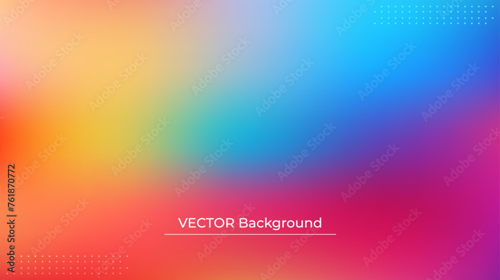 Abstract blurred gradient mesh background in bright rainbow colors. Colorful smooth banner template. Easy editable soft colored vector illustration in EPS10 without transparency. Abstract blurred gradient mesh background in bright rainbow colors. Colorful smooth banner template. Easy editable soft colored vector illustration in EPS10 without transparency.