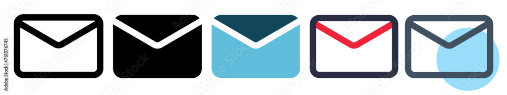 vector illustration mail.envelope icon.icon set email several styles. vector illustration mail.envelope icon.icon set email several styles.