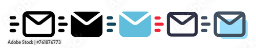 graphic vector illustration of mail.email icon.envelope vector.consisting of different styles