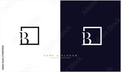 B, BB, Abstract letters Logo monogram