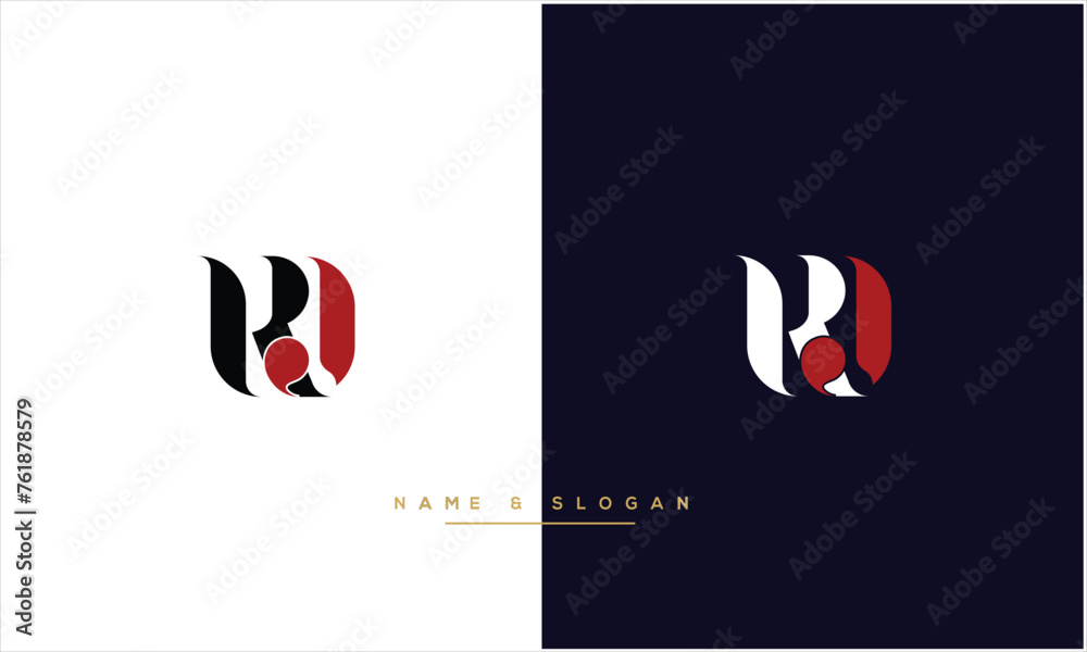 RJ, JR,R , J, Abstract letters Logo Monogram