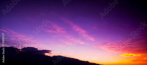 a photograph of an abstract purple sky