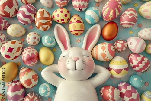 Cute Cartoon Easter Bunny R...