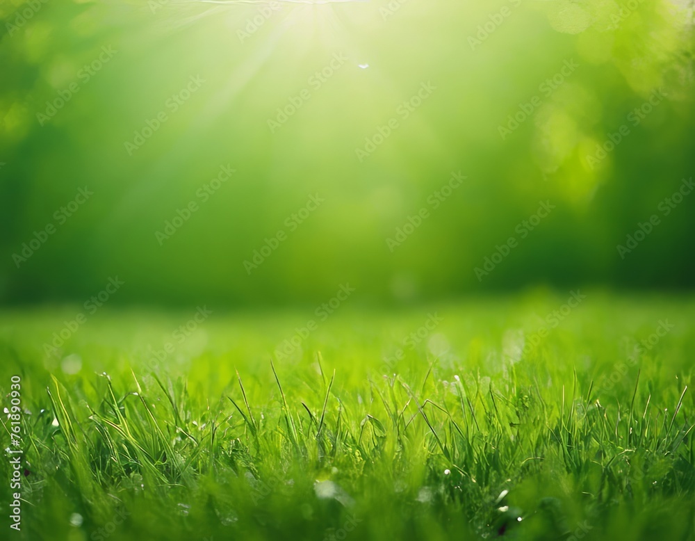 Green grass, against a background of blurred nature. Spring and summer concept. grass texture, blurred background, sun rays. Nature concept. Copy space for text. Green grass, against a background of blurred nature. Spring and summer concept. grass texture, blurred background, sun rays. Nature concept. Copy space for text.