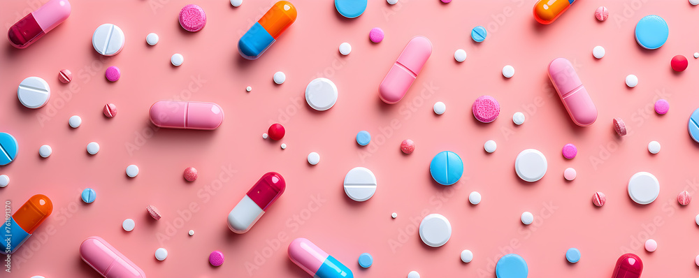pills and tablets banner with copy space area high quality pills and tablets banner with copy space area high quality