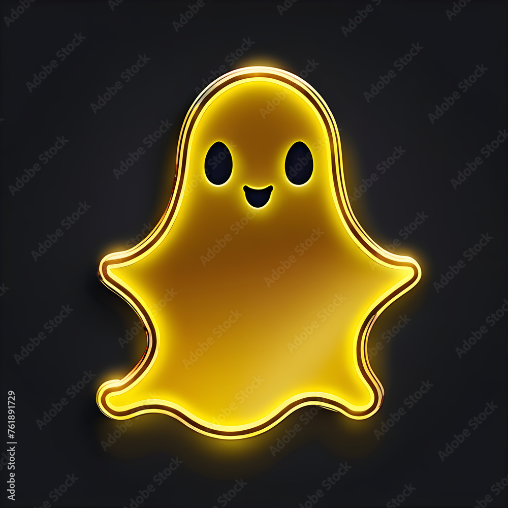Golden Glow: Exploring the Artistry of Yellow Neon Ghost Icons(Generative AI) Golden Glow: Exploring the Artistry of Yellow Neon Ghost Icons(Generative AI)