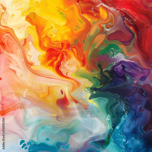 Splash of Vibrant Shades: An Abstract Art of Feelings and Philosophy