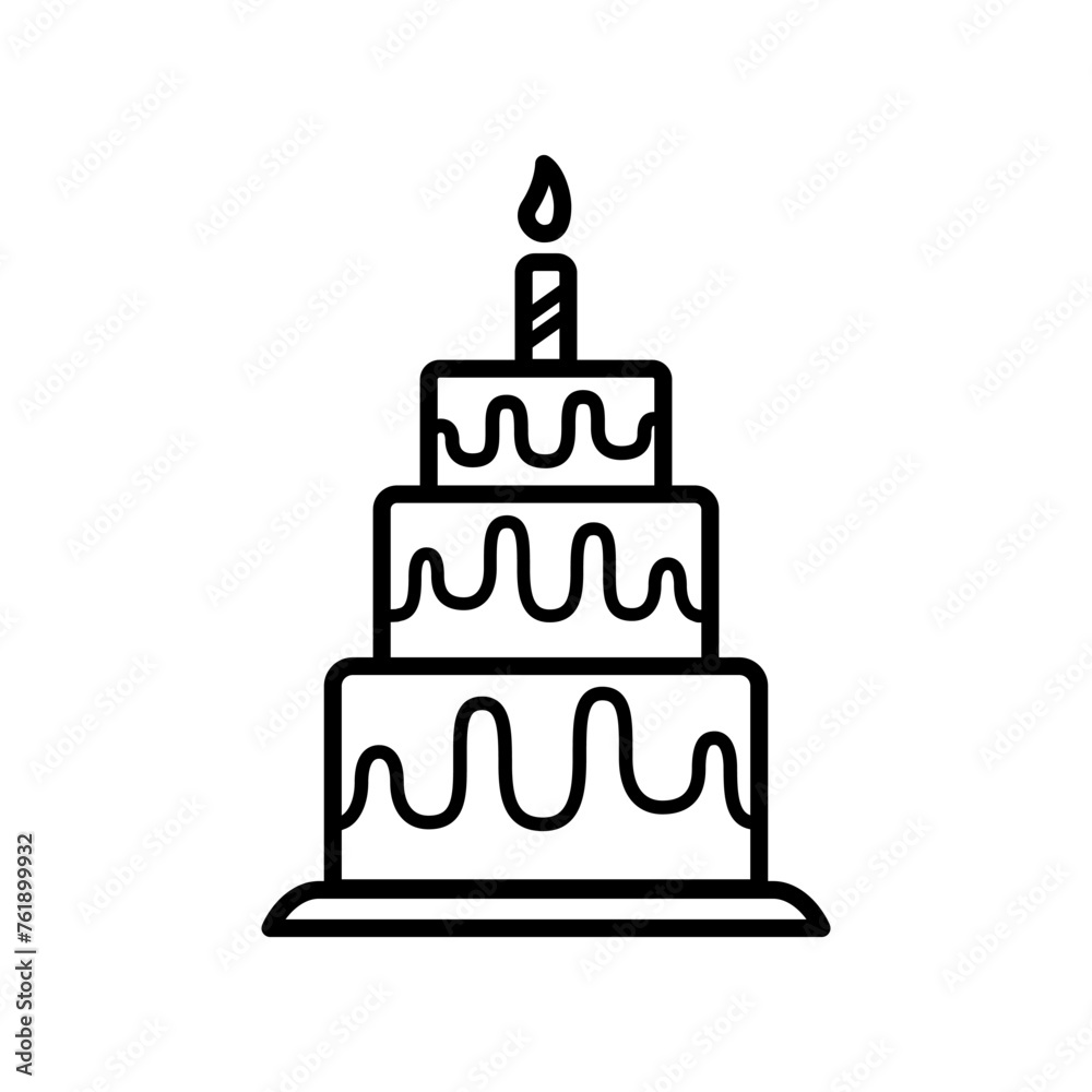 Birthday cake icon Birthday cake icon