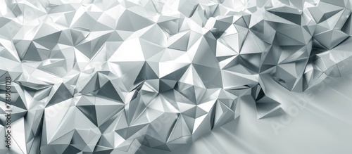 Light Silver and Gray Polygonal Background