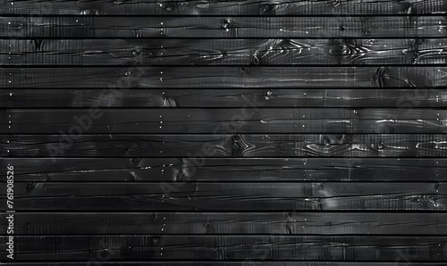 dark horizontal wood planks pattern, Generative AI 