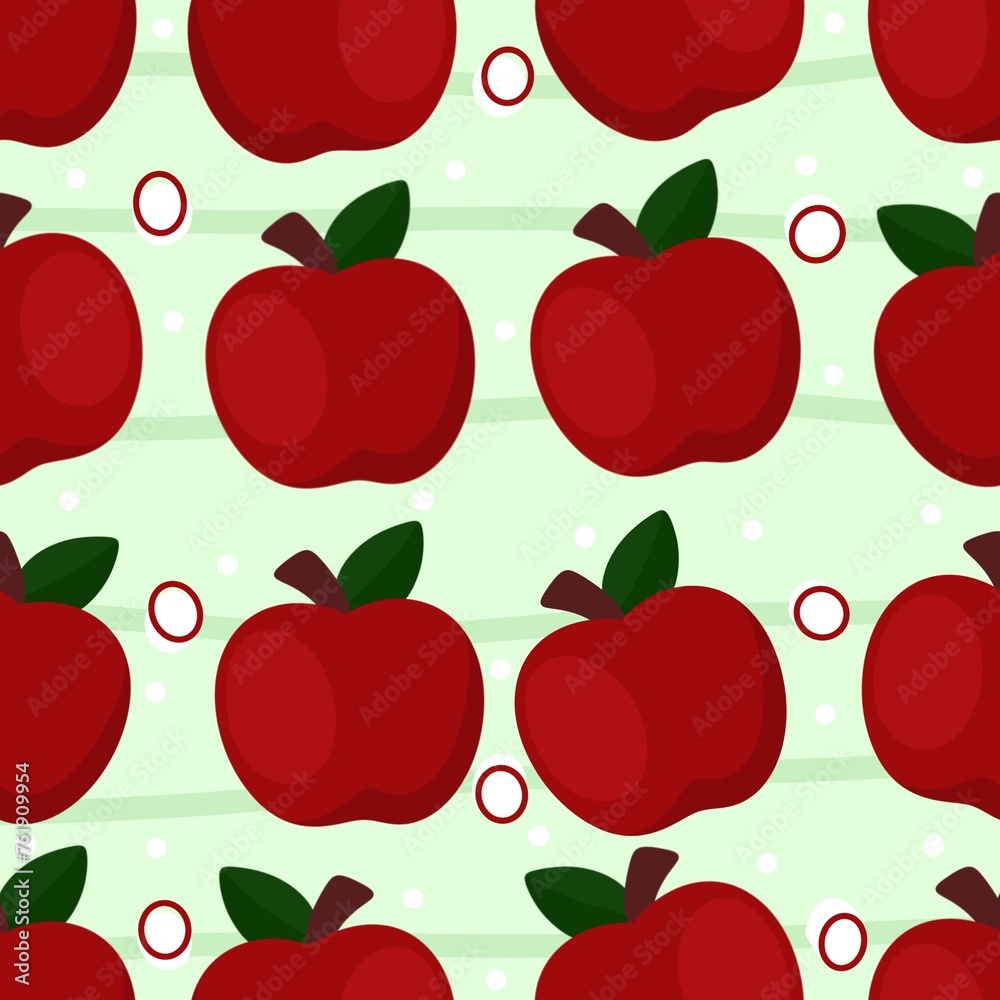 seamless pattern with apples