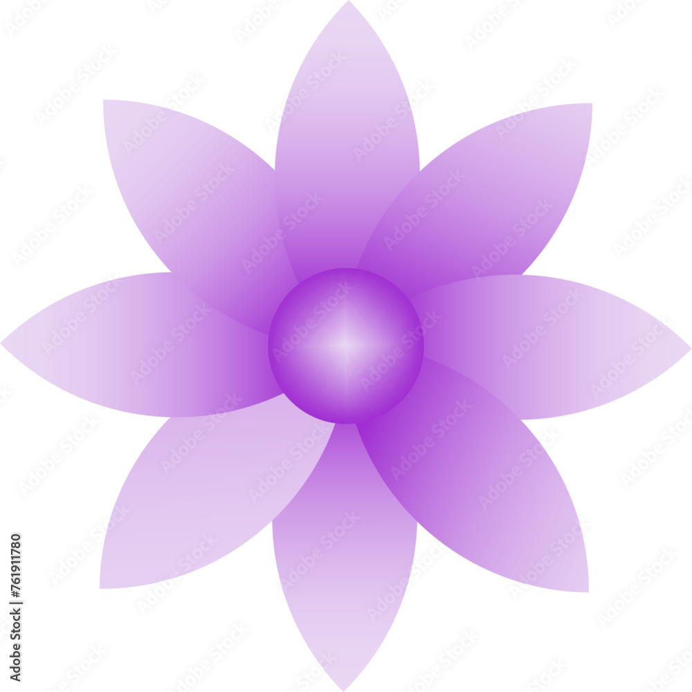 illustration of a purple flower illustration of a purple flower