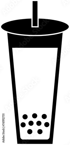 boba illustration tea silhouette sweet logo chocolate icon beverage outline milk bubble drink ice milkshake summer cup coffee cold shape pearl food cafe for vector graphic background