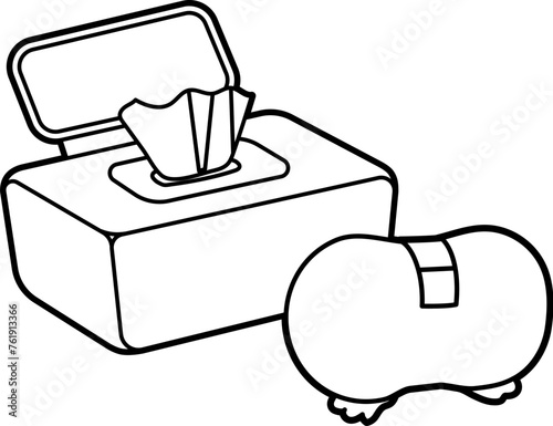Butt wipes and diapers