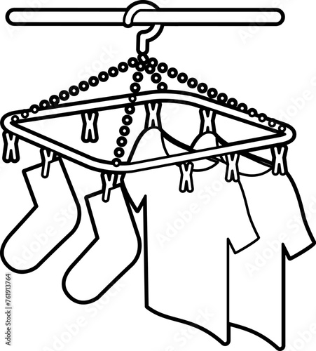 Dried laundry