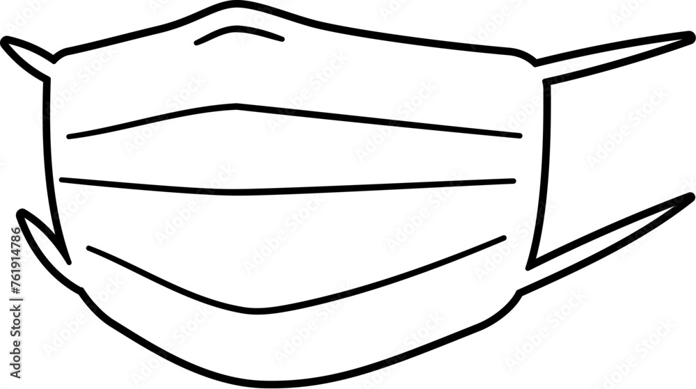 A slightly sideways mask. A slightly sideways mask.