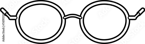 Retro round glasses