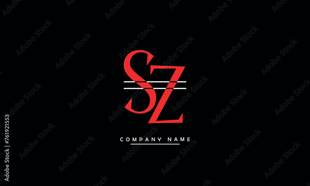SZ, ZS, S, Z Abstract Letters Logo Monogram SZ, ZS, S, Z Abstract Letters Logo Monogram