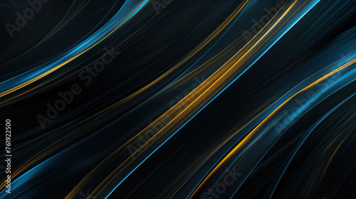 black background with gold and blue line