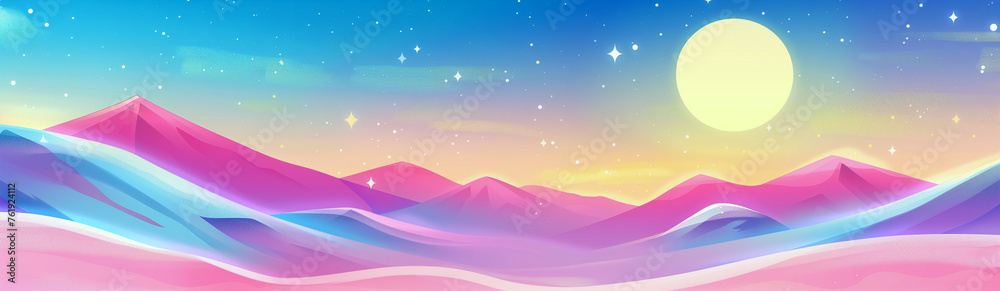 Fantasy World Landscape Website Header, Website Banner Fantasy World Landscape Website Header, Website Banner