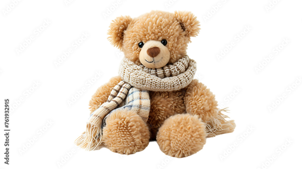 Teddy bear isolated on a transparent background