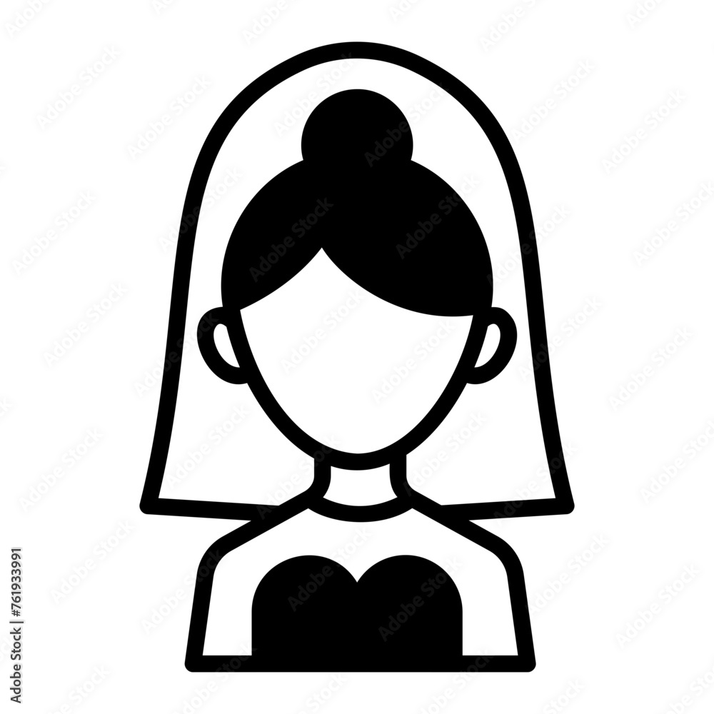 bride glyph icon