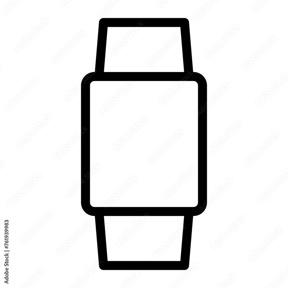 This is the Smartwatch icon from the gadget icon collection with an Outline style
