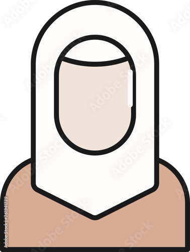 Muslim woman illustration