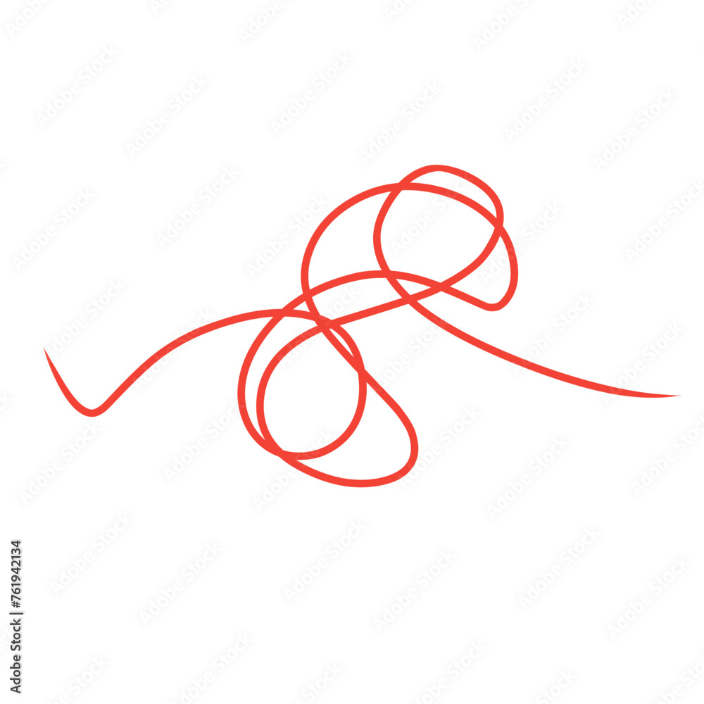 tangled red thread
