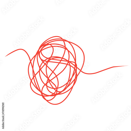 tangled red thread