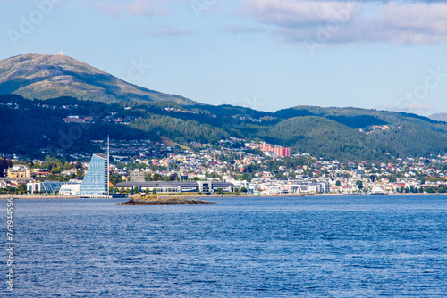 The city of Molde Norway from the Fjord  © John