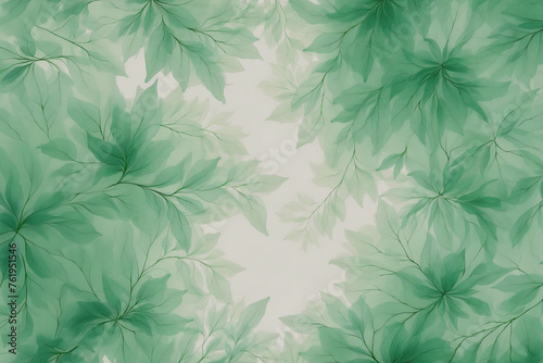 watercolor foliage abstract background, soft pale color