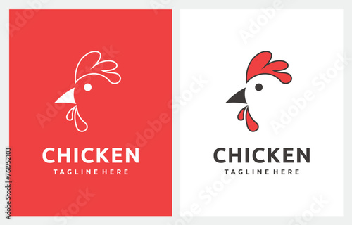 Chicken Head Farm Food Restaurant logo design 