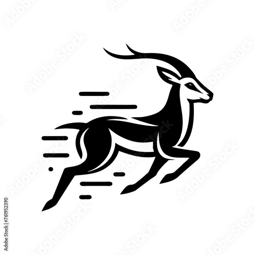 Springbok logo vector. springbok vector illustration. springbok wild animal
