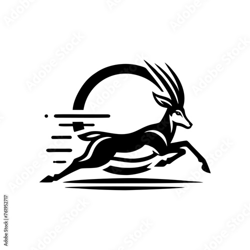 Springbok logo vector. springbok vector illustration. springbok wild animal