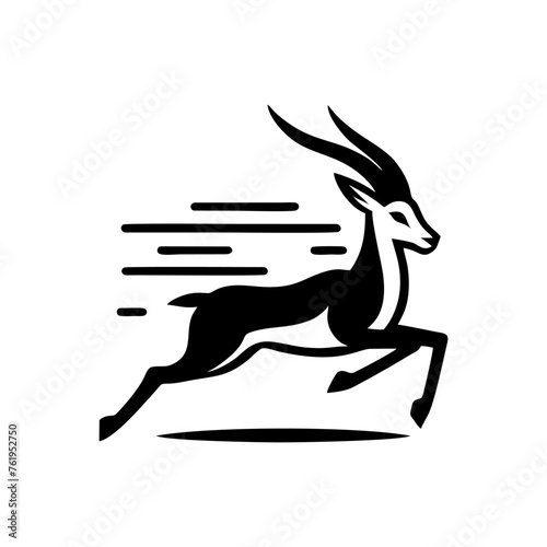 Springbok logo vector. springbok vector illustration. springbok wild animal