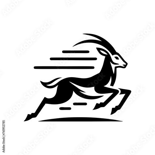 Springbok logo vector. springbok vector illustration. springbok wild animal