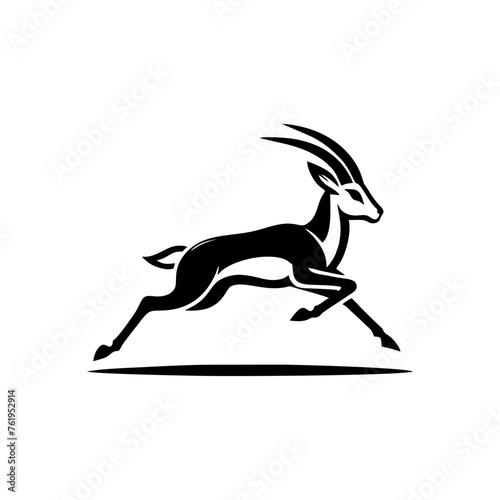 Springbok logo vector. springbok vector illustration. springbok wild animal