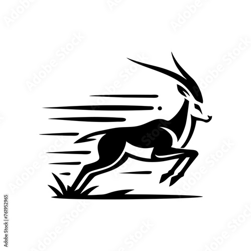 Springbok logo vector. springbok vector illustration. springbok wild animal