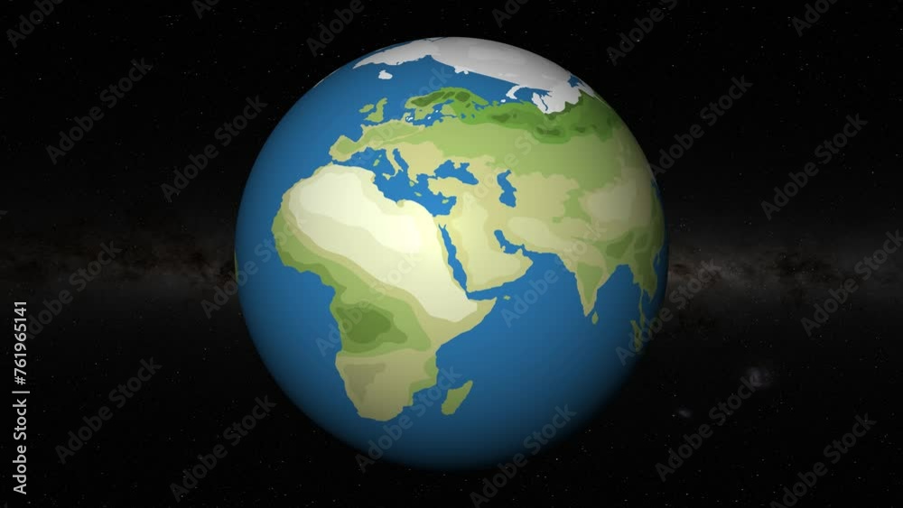 Rotating Earth with Zoom on Jerusalem Rotating Earth with Zoom on Jerusalem