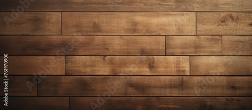 Vintage wooden tiles tabletop with sepia background for product showcasing.