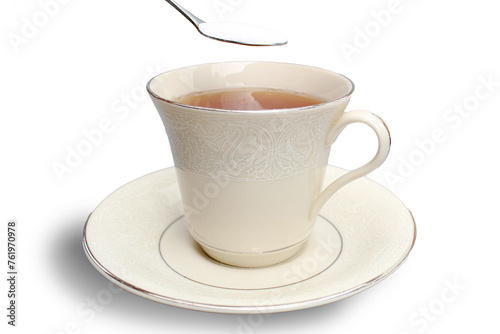 Canvas Print Sweetening tea