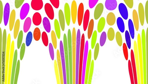 Background rainbow circle. Modern abstract art design with liquid shapes with overlay effect. Templates for celebration, ads, branding, banner, cover, label, poster, sales